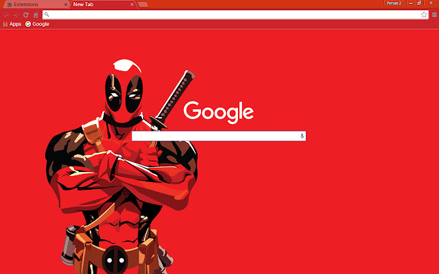 Deadpool Full Screen Theme  from Chrome web store to be run with OffiDocs Chromium online