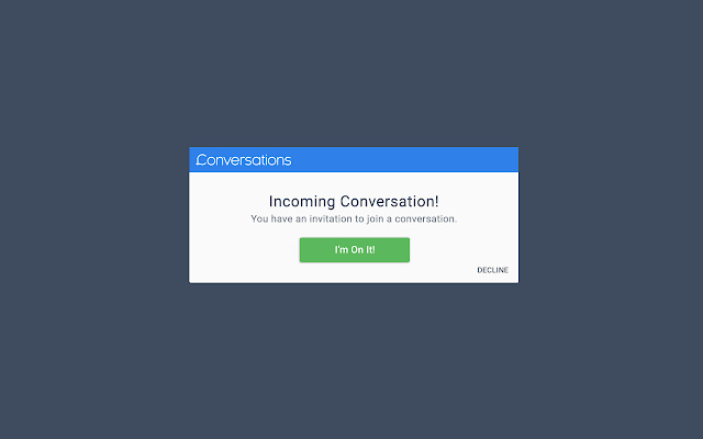 Dealer Inspire Conversations Notifications  from Chrome web store to be run with OffiDocs Chromium online