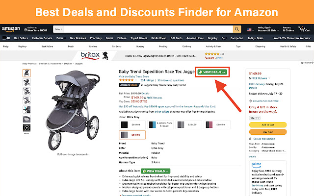 Deals Discounts Finder. Best Prices on Amazon  from Chrome web store to be run with OffiDocs Chromium online