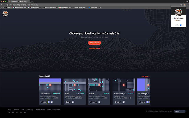 Decentraland Marketplace Currency Changer  from Chrome web store to be run with OffiDocs Chromium online