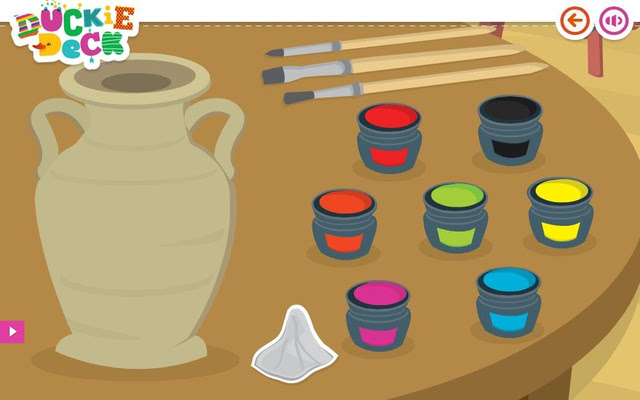 Decorating Games Clay Pot at Duckie Deck  from Chrome web store to be run with OffiDocs Chromium online