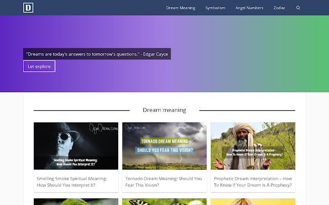 DejaDream.Com Dream Meaning,Zodiac,Numerology  from Chrome web store to be run with OffiDocs Chromium online