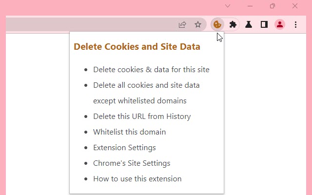 Löschen Sie Cookies und Websitedaten aus dem Chrome-Webshop, die mit OffiDocs Chromium online ausgeführt werden sollen