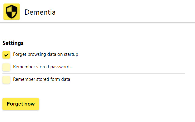 Dementia  from Chrome web store to be run with OffiDocs Chromium online