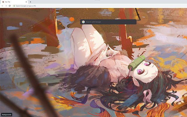 Demon Slayer Nezuko Wallpaper Custom New Tab  from Chrome web store to be run with OffiDocs Chromium online