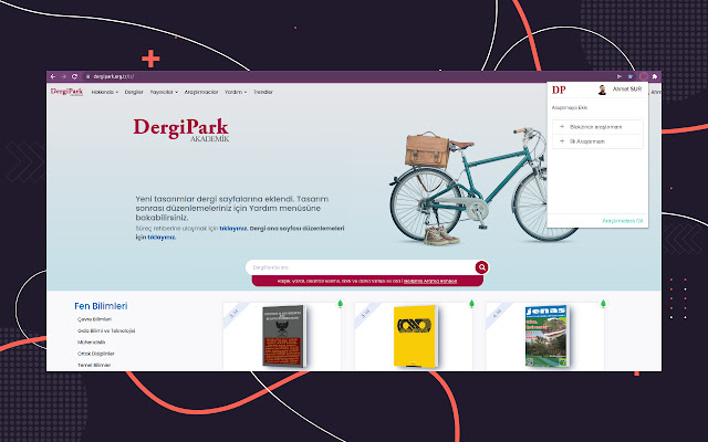 DergiPark  from Chrome web store to be run with OffiDocs Chromium online