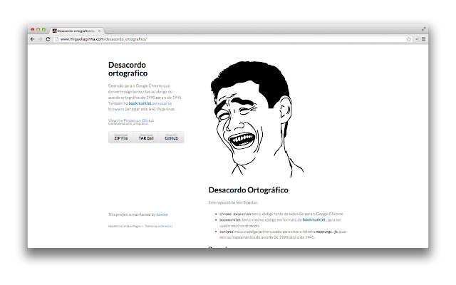 Desacordo ortográfico  from Chrome web store to be run with OffiDocs Chromium online