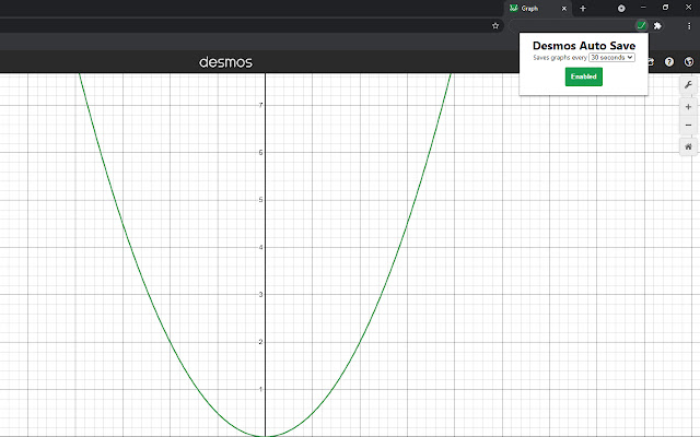 Desmos Auto Save  from Chrome web store to be run with OffiDocs Chromium online