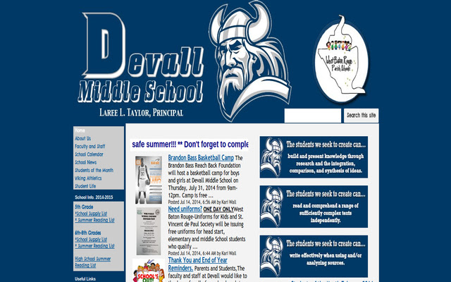 Devall Middle School  from Chrome web store to be run with OffiDocs Chromium online