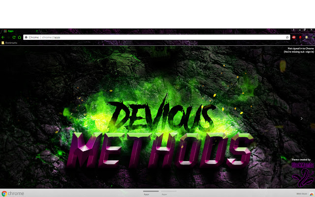 DeviousMethods Official Theme  from Chrome web store to be run with OffiDocs Chromium online