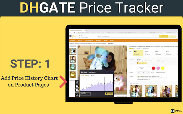 DHGate Price Tracker  Image Downloader  from Chrome web store to be run with OffiDocs Chromium online