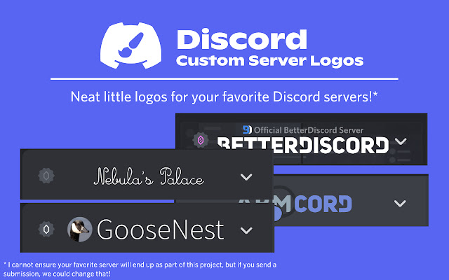 Discord Custom Server Logos  from Chrome web store to be run with OffiDocs Chromium online