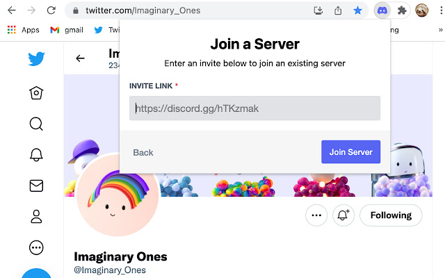 Discord Joiner  from Chrome web store to be run with OffiDocs Chromium online