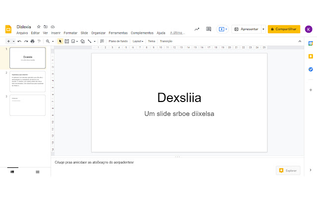 Disleximul  from Chrome web store to be run with OffiDocs Chromium online