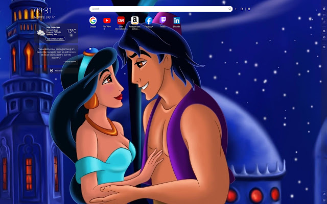 Disney Wallpapers New Tab  from Chrome web store to be run with OffiDocs Chromium online