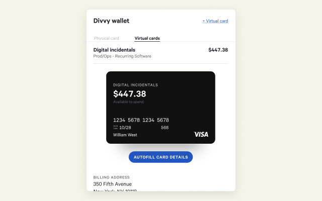 Divvy Wallet  from Chrome web store to be run with OffiDocs Chromium online