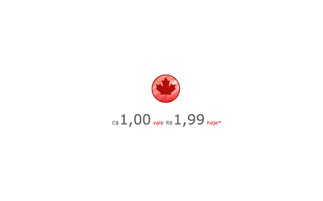 Dólar Canadense Hoje  from Chrome web store to be run with OffiDocs Chromium online