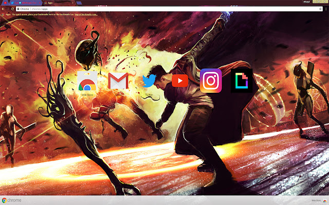 DmC: Devil May Cry | Dante THEME 2017  from Chrome web store to be run with OffiDocs Chromium online