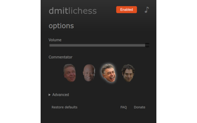 dmitlichess  from Chrome web store to be run with OffiDocs Chromium online