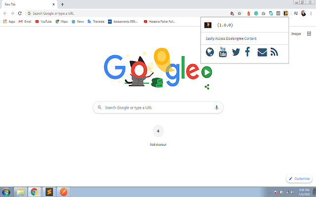 Doalongme Launcher  from Chrome web store to be run with OffiDocs Chromium online