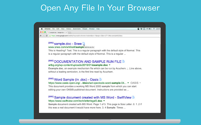 Docs Online Viewer  from Chrome web store to be run with OffiDocs Chromium online