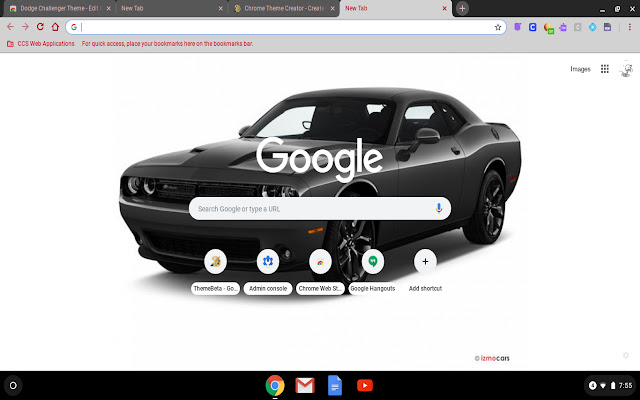Dodge Challenger Theme  from Chrome web store to be run with OffiDocs Chromium online