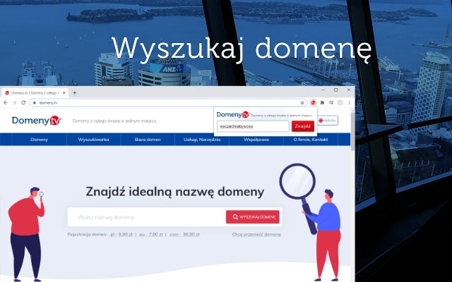 Domeny.tv wyszukiwarka  from Chrome web store to be run with OffiDocs Chromium online