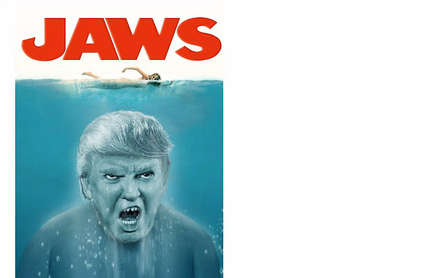 Donald Trump to the Music of Jaws  from Chrome web store to be run with OffiDocs Chromium online