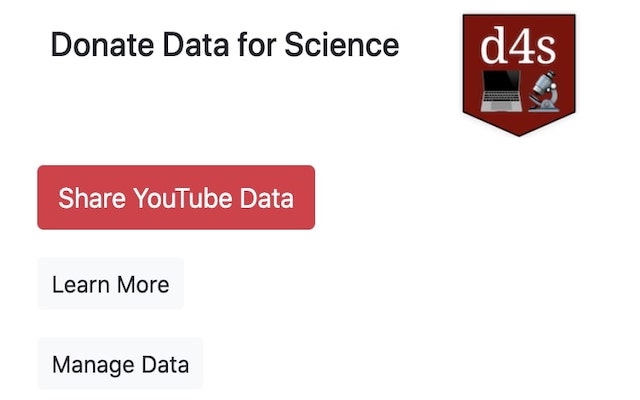 Donate Data for Science  from Chrome web store to be run with OffiDocs Chromium online