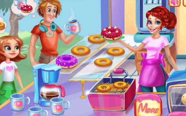 Donuts Bakery Game  from Chrome web store to be run with OffiDocs Chromium online