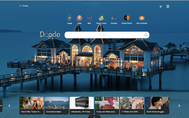 Doodo Search Start With Us  from Chrome web store to be run with OffiDocs Chromium online