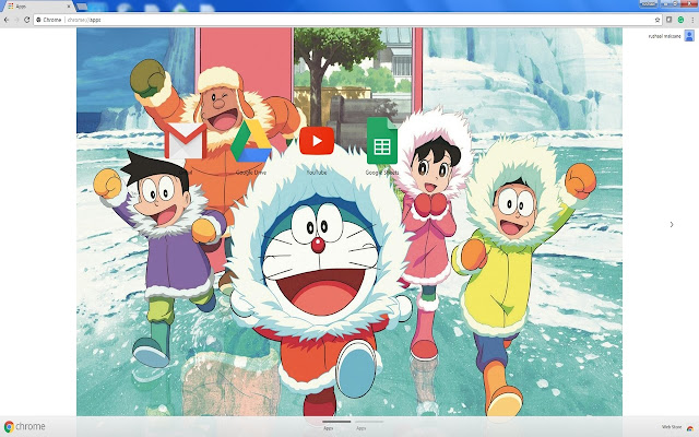 Doraemon  from Chrome web store to be run with OffiDocs Chromium online