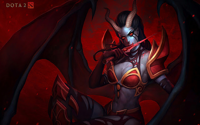 Dota 2 Queen Of Pain 1366 x 768 aus dem Chrome Web Store zur Ausführung mit OffiDocs Chromium online