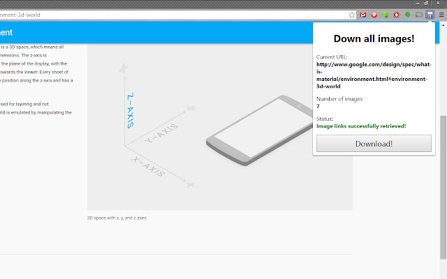 Down all images!  from Chrome web store to be run with OffiDocs Chromium online