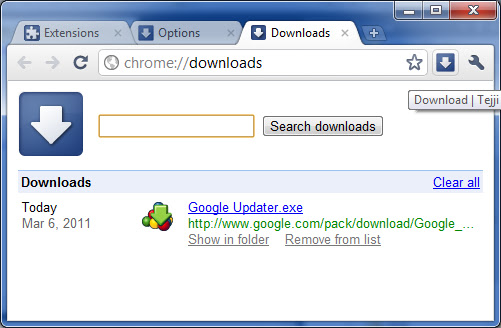 Download Button  from Chrome web store to be run with OffiDocs Chromium online