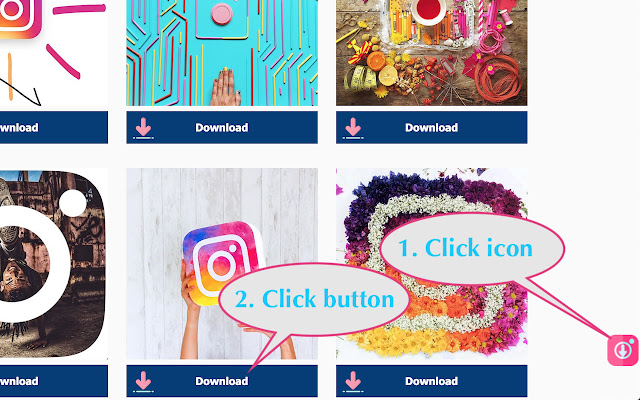 Download Instagram videos  from Chrome web store to be run with OffiDocs Chromium online