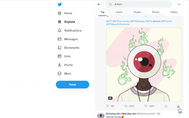 Download Videos for Twitter  from Chrome web store to be run with OffiDocs Chromium online