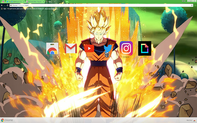 DRAGON BALL FighterZ | Best (NEW) GOKU THEME  from Chrome web store to be run with OffiDocs Chromium online