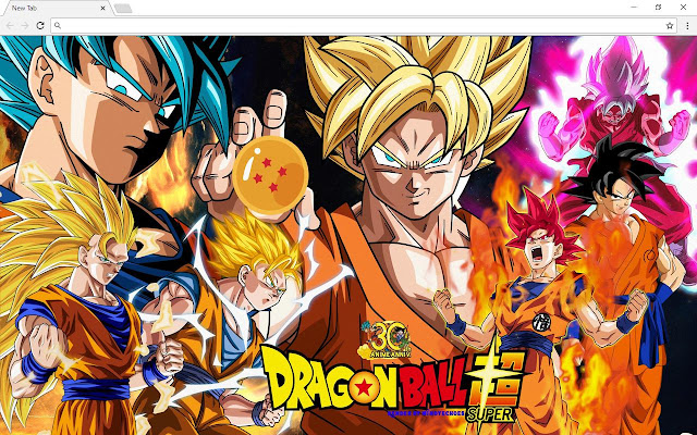 Dragon Ball Super DBZ New Tab Page  from Chrome web store to be run with OffiDocs Chromium online