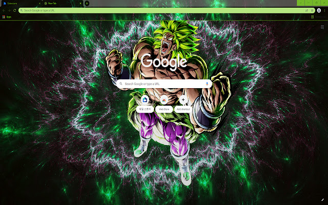 Dragon Ball z Broly Theme  from Chrome web store to be run with OffiDocs Chromium online