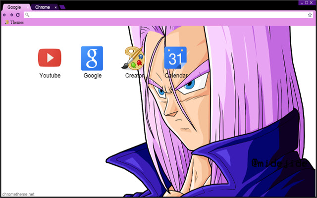 Dragon Ball Z Trunks Theme  from Chrome web store to be run with OffiDocs Chromium online