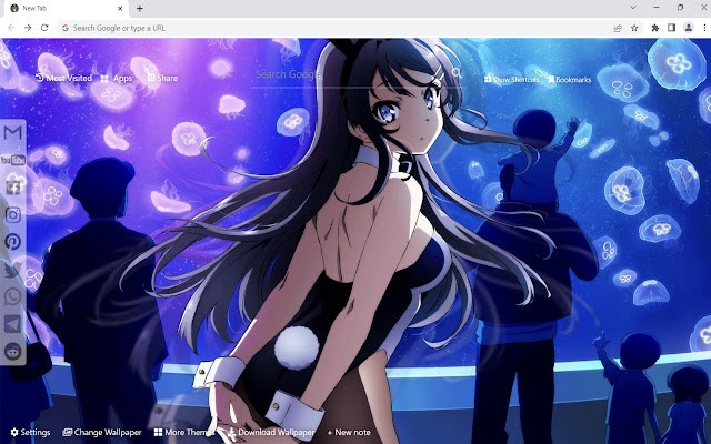 Dream of Bunny Girl Senpai Wallpaper  from Chrome web store to be run with OffiDocs Chromium online