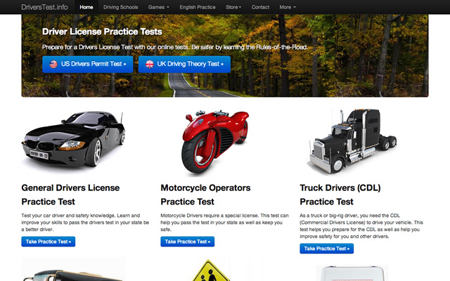 Drivers Test Practice  from Chrome web store to be run with OffiDocs Chromium online