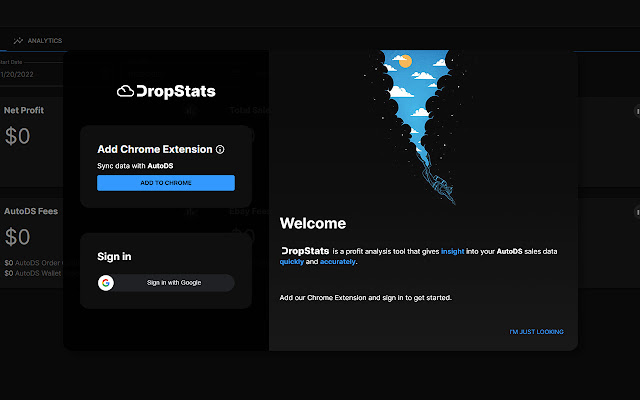 DropStats  from Chrome web store to be run with OffiDocs Chromium online