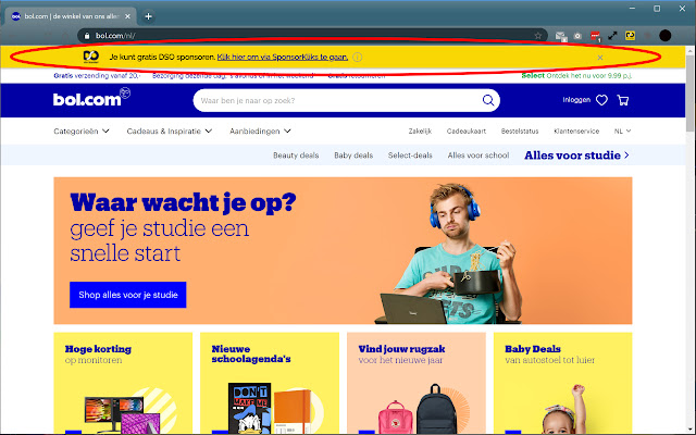 DSO SponsorKliks ຈາກ Chrome web store ທີ່ຈະດໍາເນີນການກັບ OffiDocs Chromium ອອນໄລນ໌