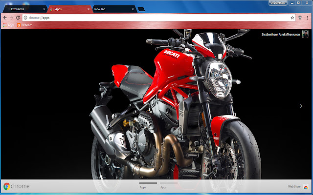 Ducati Monster 1200R SuperBike  from Chrome web store to be run with OffiDocs Chromium online