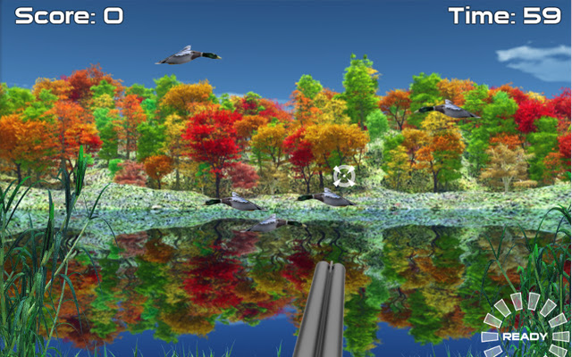 Duck Hunter autumn forest Game  from Chrome web store to be run with OffiDocs Chromium online