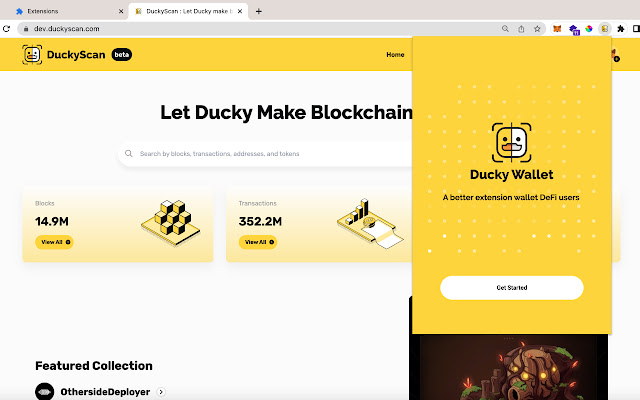 Ducky Wallet  from Chrome web store to be run with OffiDocs Chromium online