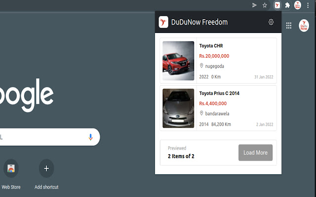 Dudunow Chrome Extension  from Chrome web store to be run with OffiDocs Chromium online