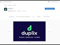 DUPLIX  from Chrome web store to be run with OffiDocs Chromium online